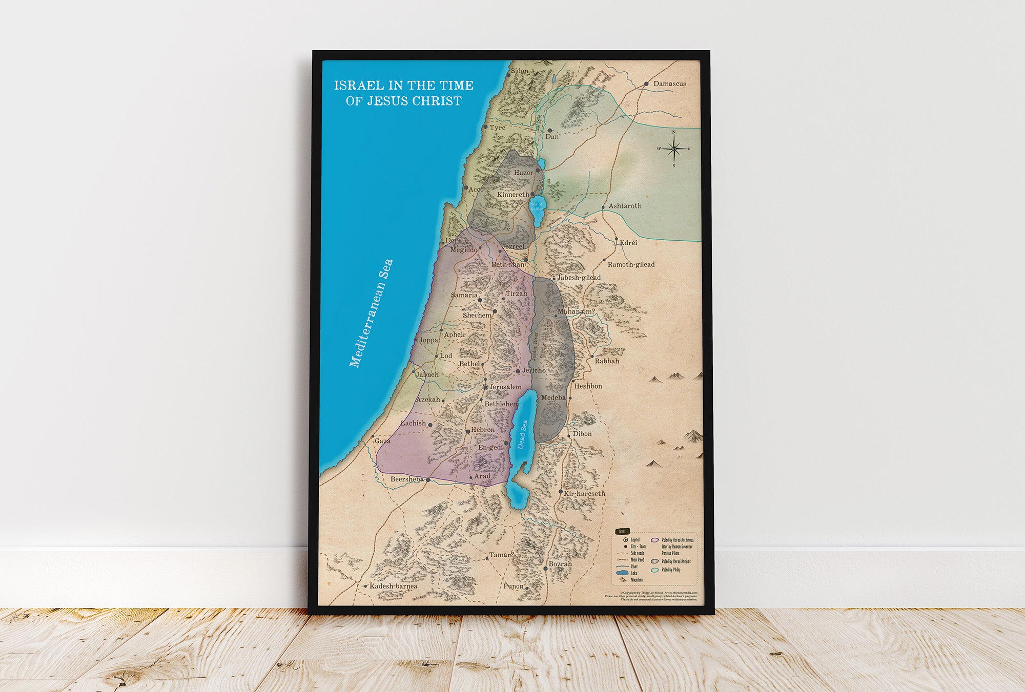 Map of Israel in the Time of Jesus