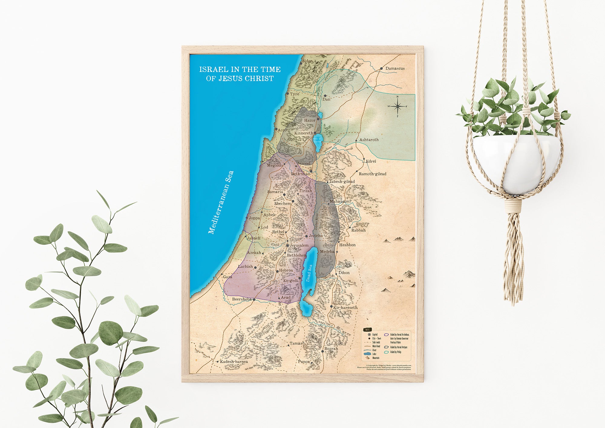 Map of Israel in the Time of Jesus