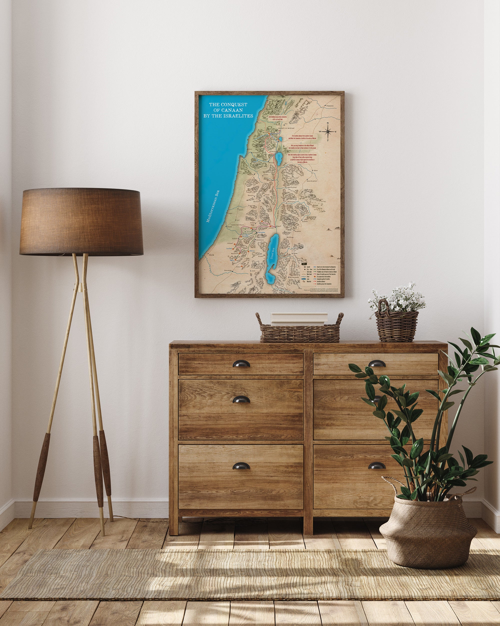 The Conquest of Canaan Map