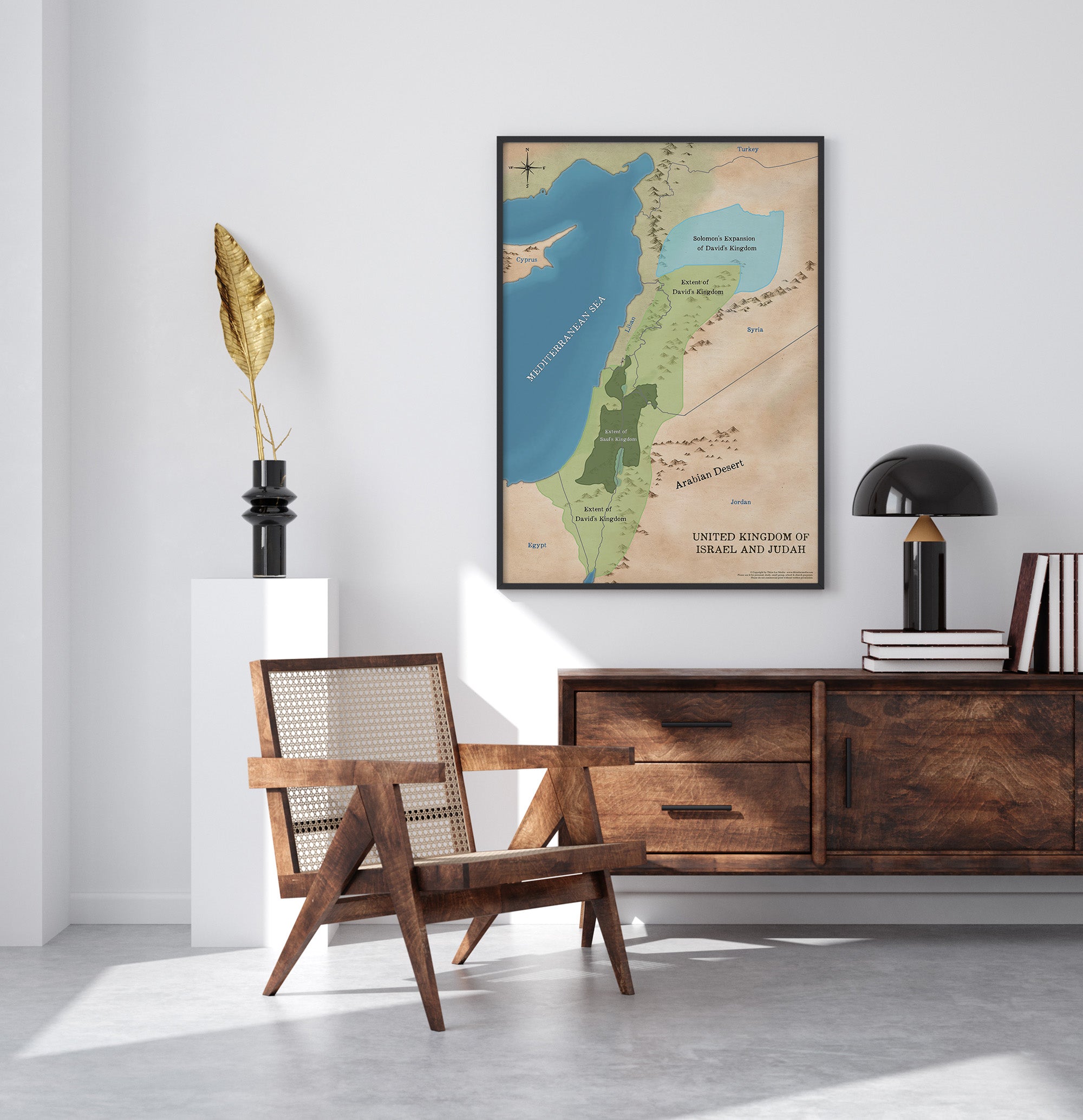 United Kingdom of Israel & Judah Map