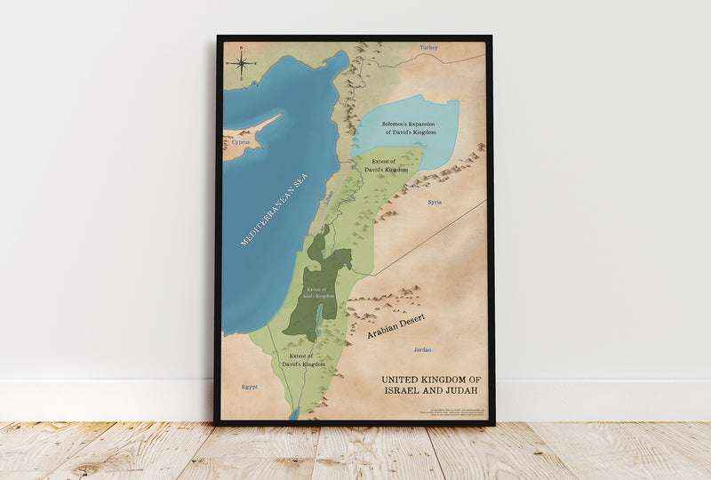 United Kingdom of Israel & Judah Map