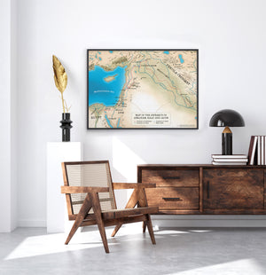 Map of the Journeys of Abraham, Isaac & Jacob