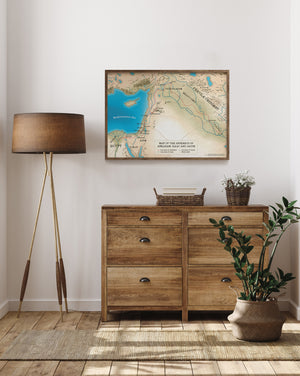 Map of the Journeys of Abraham, Isaac & Jacob