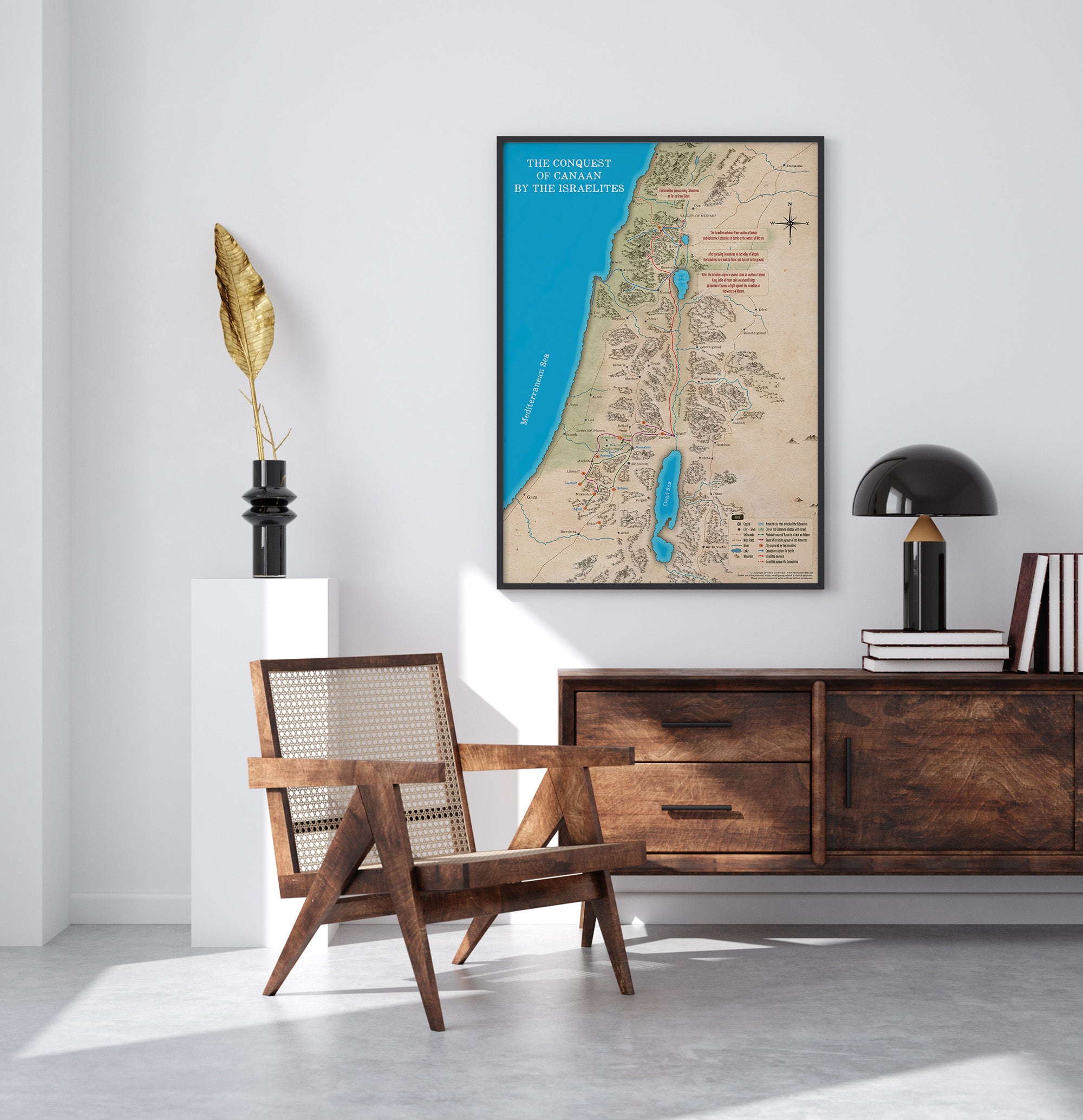 The Conquest of Canaan Map