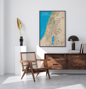 The Conquest of Canaan Map