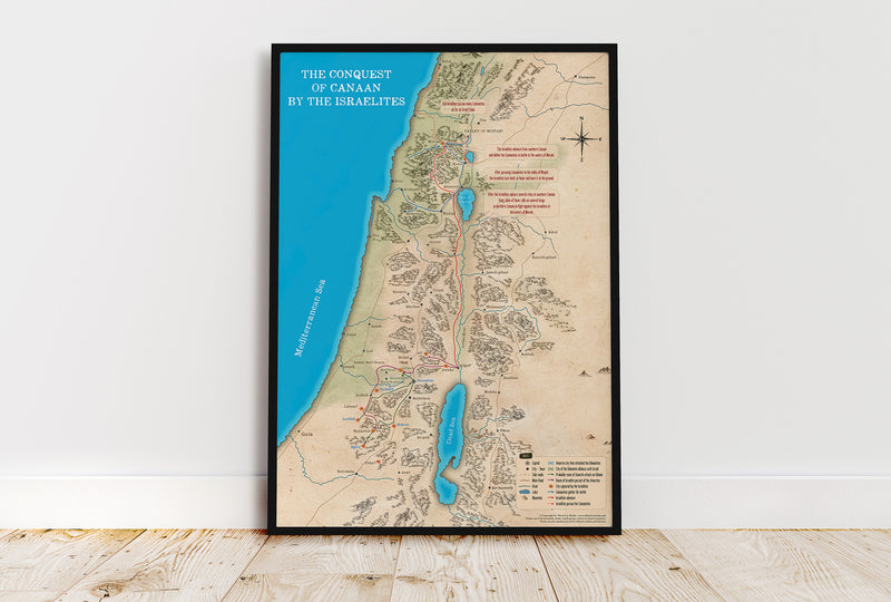 The Conquest of Canaan Map