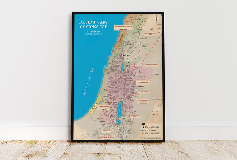 David’s Wars of Conquest Map